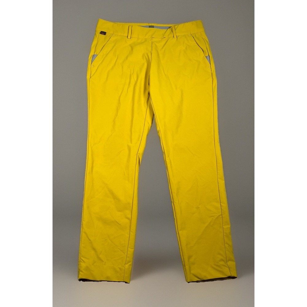 KJUS Ikala 7/8 Treggings Women's 40L 30x26 Gold Golf Pants Stretch Slim Fit *EUC